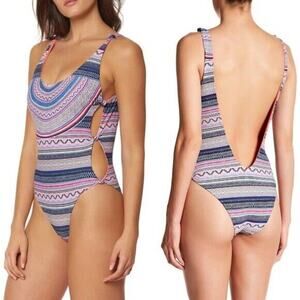 Red Carter Boho Festival One-Piece SWIMSUIT SZ M RT $189